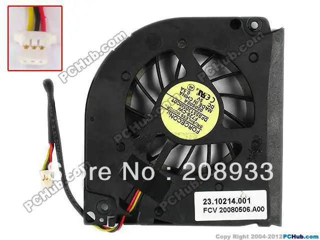 Для Forcecon DFS551305MC0T F729 CW 5V 0.5A вентилятор для ноутбука + охлаждающий вентилятор|cooling