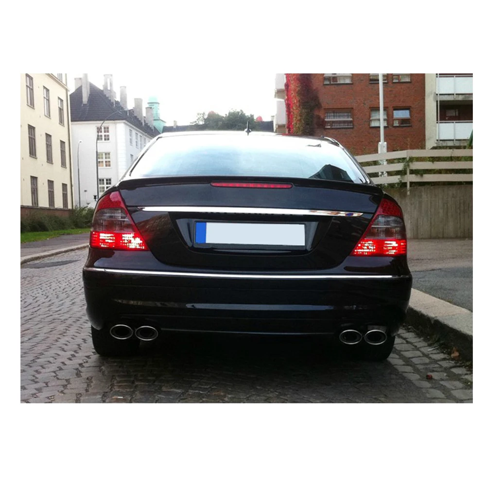 Задний спойлер багажника крыло для Benz E класса W211 седан 2003 2009 ПУ Неокрашенный