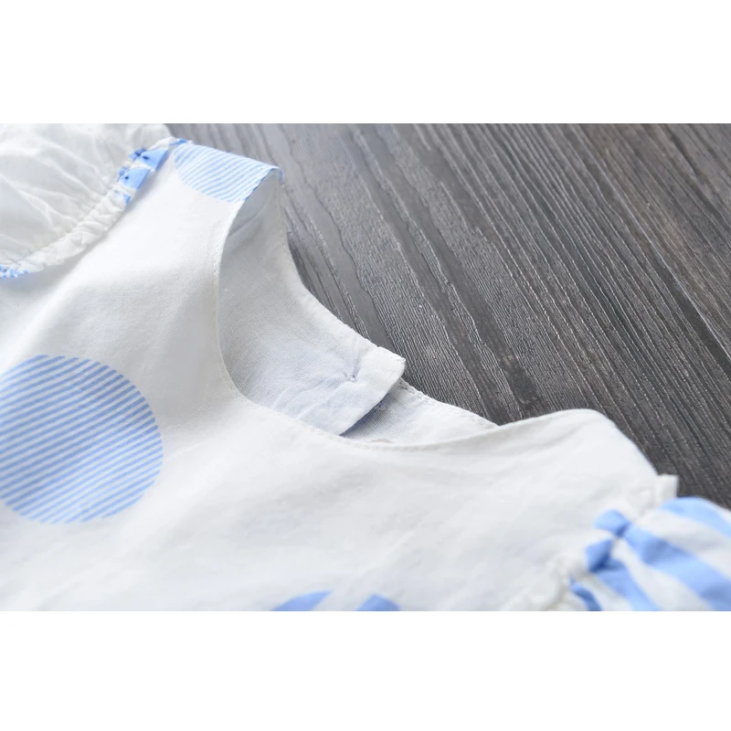 Girls Dresses 2019 Summer New Children's Clothing Sweet Bow Polka Dot Ruffled Sleeveless Vest Comfort Dresss | Детская одежда и