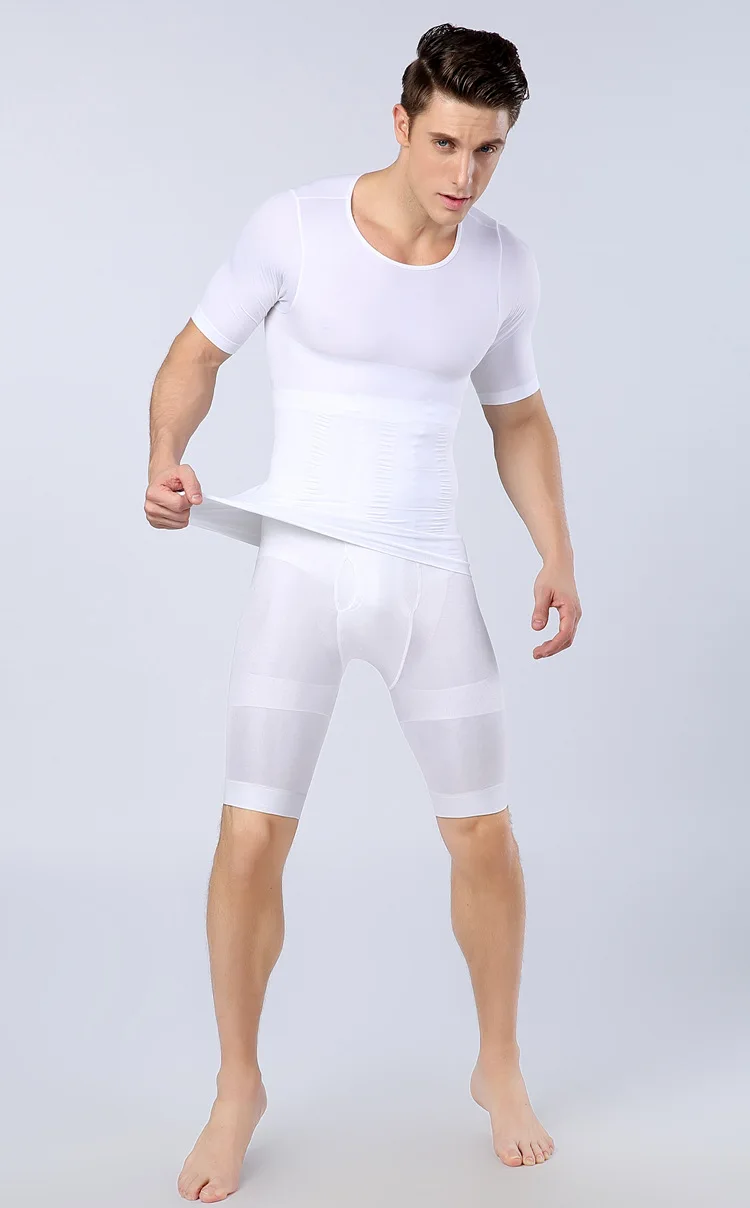 Мужские компрессионные трико LANTECH спортивные штаны с пуш апом шорты для бега