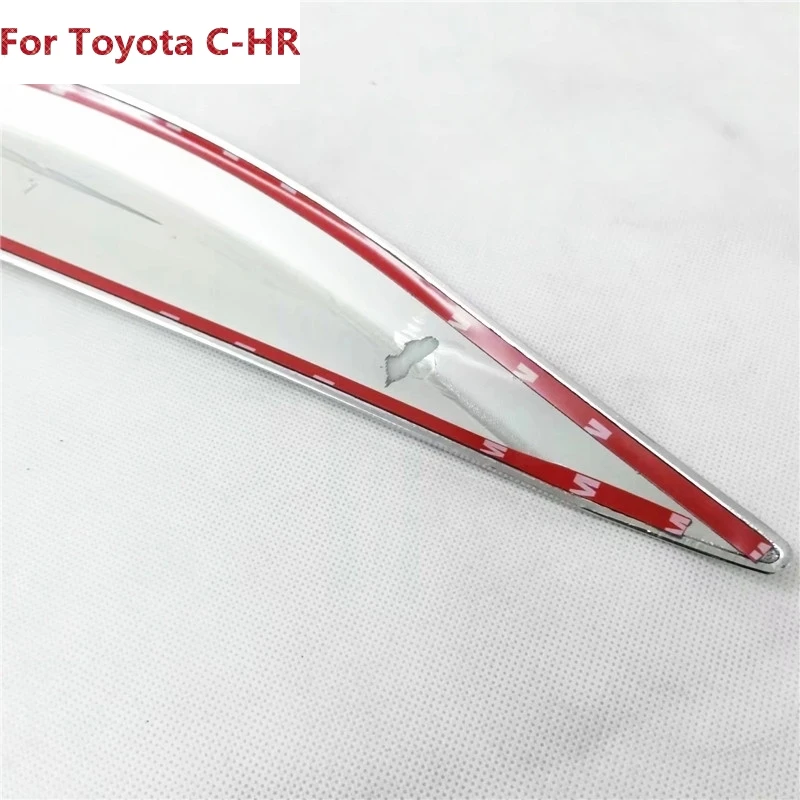 Крышка бокового обшивки кузова из углеродного волокна ABS хром для Toyota C HR CHR 2017