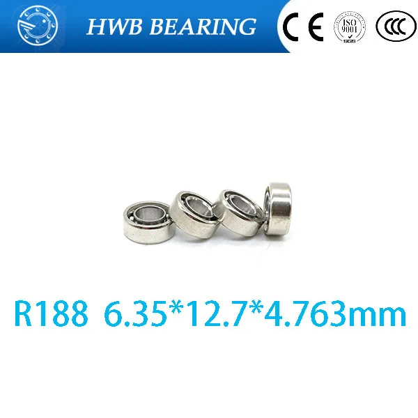 Бесплатная доставка 10 шт R188 открытые стальные шариков (6 35*12 7*4 763 мм) миниатюрные