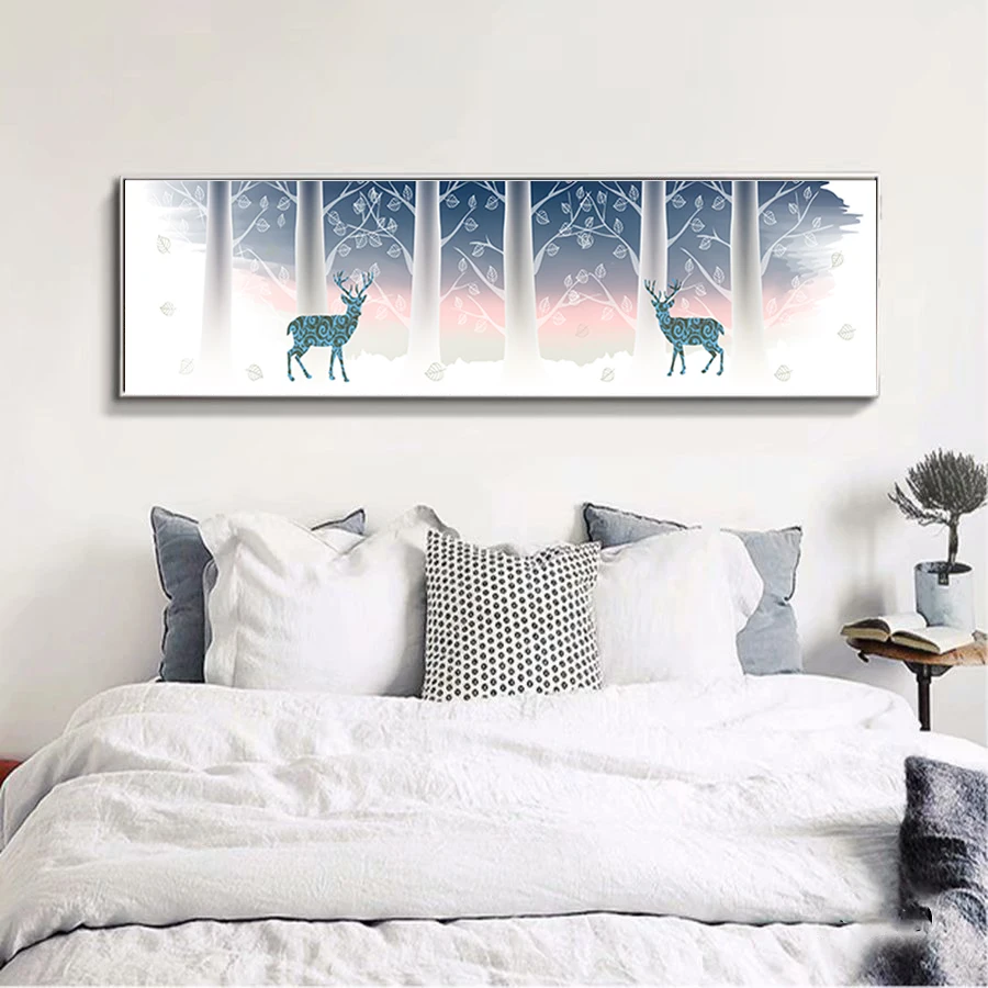 Nordic Decor Wall Art Poster and Prints Lucky Christmas Tree Canvas Print Painting Picture for Living Room LONG0029 | Дом и сад