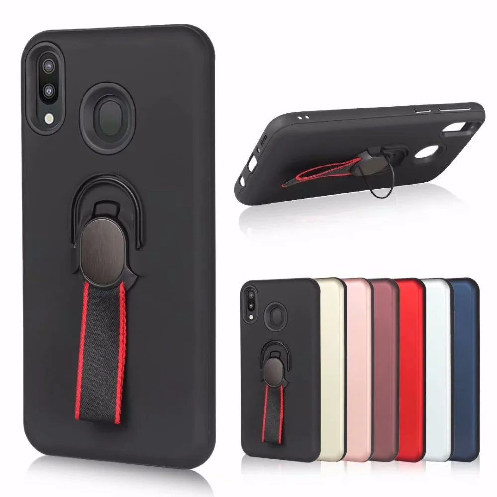 Чехол для samsung Galaxy A10, A20, A30, A40, A50, A60, A70, A80, A90, чехол, кольцо на палец, подставка, магнит, ремешок на руку, мягкий чехол, kimTHmall