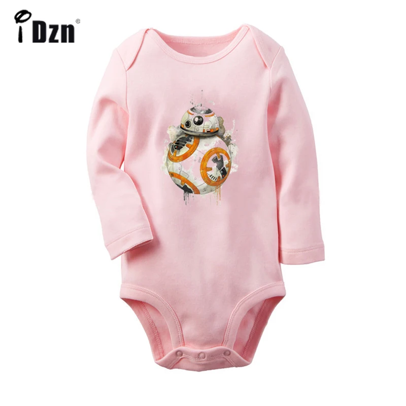Star Wars The Force Awakens сопротивление BB-8 новорожденных Для маленьких мальчиков и девочек униформа-комбинезон младенческой Боди Одежда х