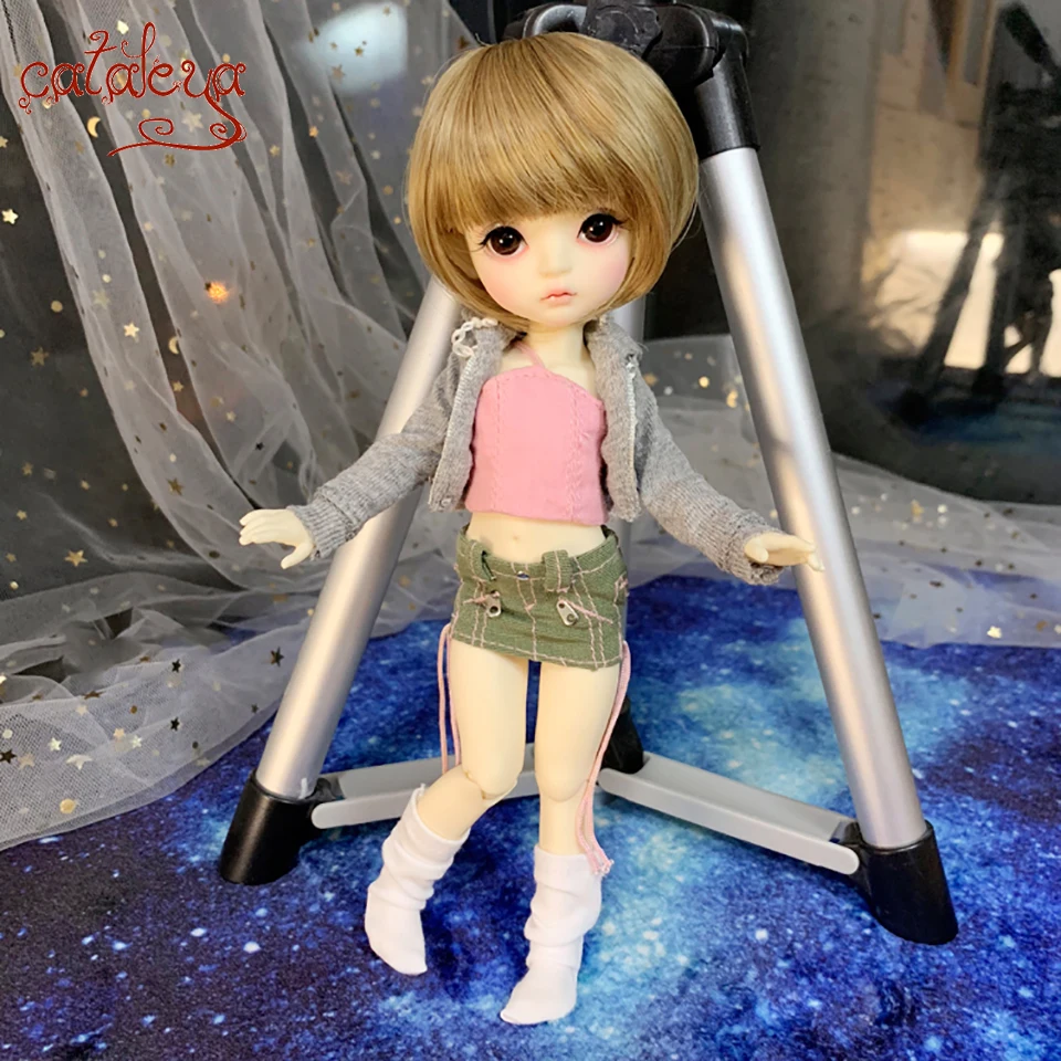 Кукла Cataleya BJD Sd 1/8 детская одежда костюм на бретельках + пальто юбка бесплатная