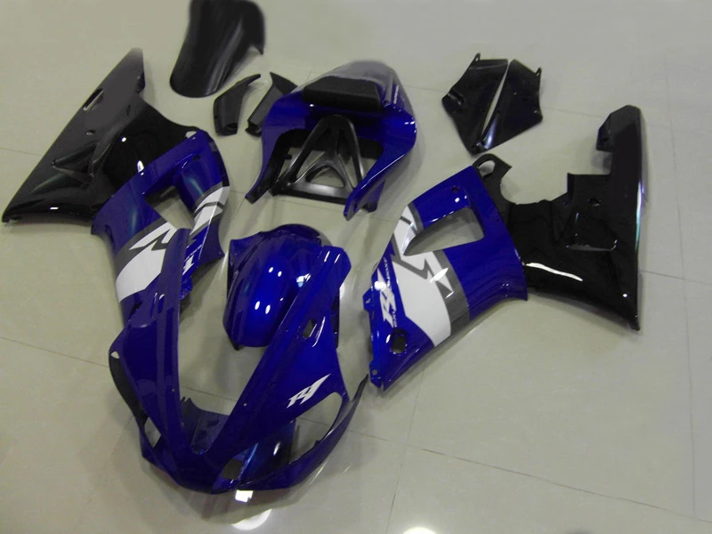 Комплект обтекателей для мотоцикла YAMAHA YZFR1 00 01 YZF R1 2000 2001 1000 yzfr1 ABS синий черный