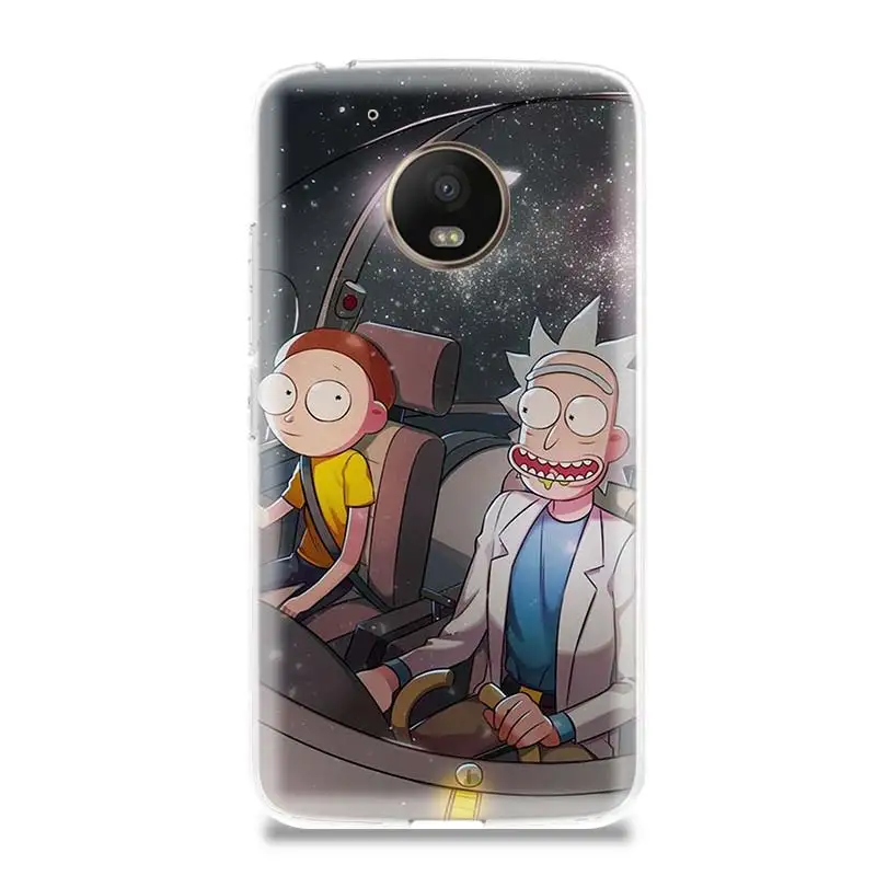 Рик и Морти Силиконовые Мягкий рисунком чехол для Motorola G5 G5S G6 E4 E5 G7 Plus мото G4 играть