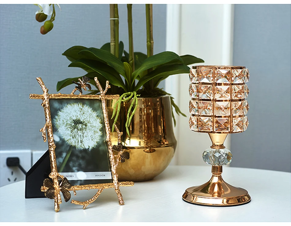 Креативная винтажная Золотая фоторамка, европейские металлические фоторамки с гальваническим покрытием и бабочкой, держатели, украшения для домашнего рабочего стола