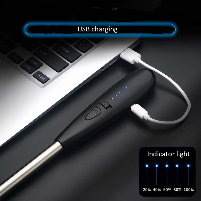 USB перезаряжаемые курительные зажигалки дуговые ветрозащитные импульсные для