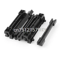 10pcs horizontal mounting pcb circuit board slot guide rail holder bar black