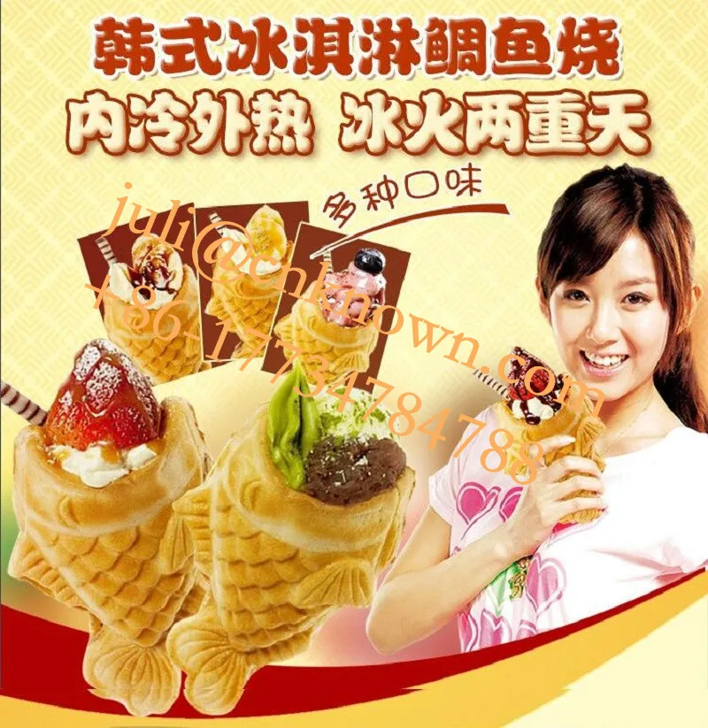 Fish Moulds Commercial Use Non-stick Electric Ice Cream Taiyaki Maker Machine Baker | Бытовая техника
