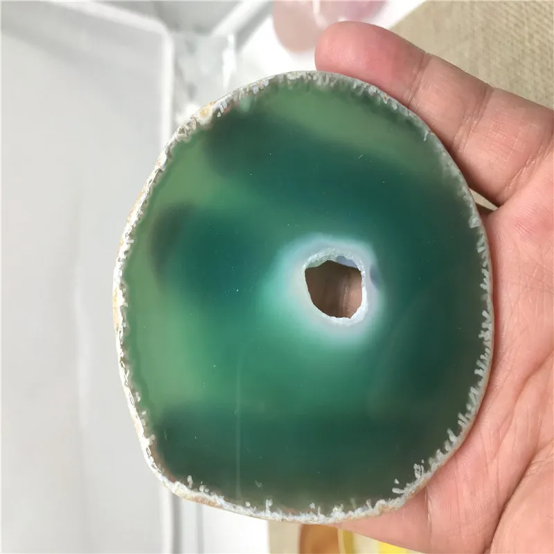 

crystal AGATE SLAB Geode Slice Crystal Mineral Coaster