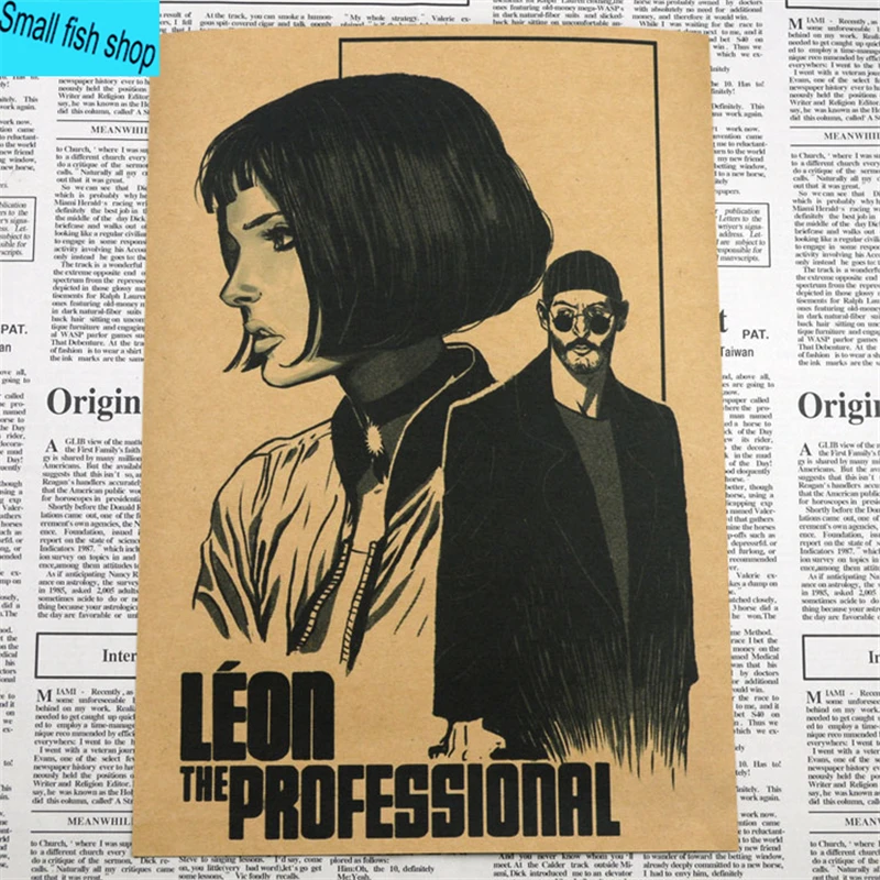 Leon ручная роспись мультяшный плакат C сборка Декор для дома Крафт Фильм рисунок