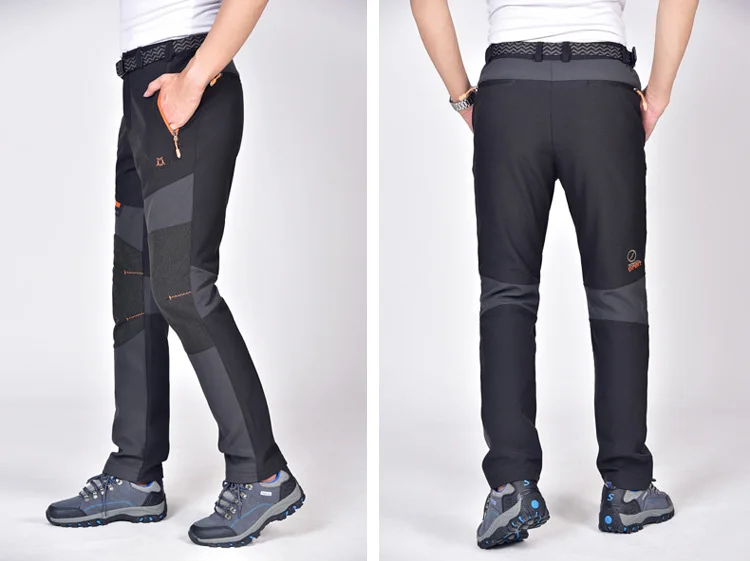 CavalryWalf зимние теплые флисовые софтшелл брюки мужские альпинистские походные брюки водонепроницаемые ветрозащитные для лыжного треккинга, AM014