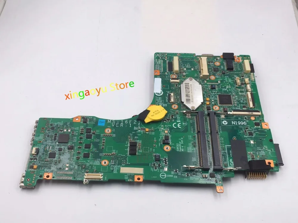 Материнская плата для ноутбука MSI GT683DXR версии 1:1 HM65 PGA989 DDR3 100% протестирована ОК |