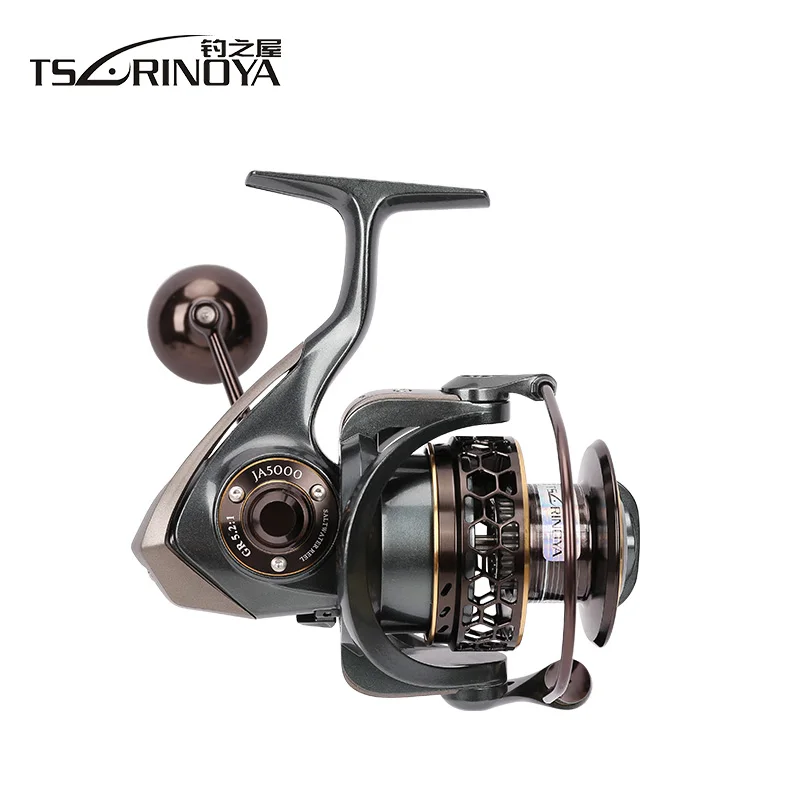 TSURINOYA JAGUAR5000 Spinning Reel 9+1BB 5.2:1 7kg Drag Double Spool Jigging Boat Saltwater Lure Far Distance Throwing | Спорт и