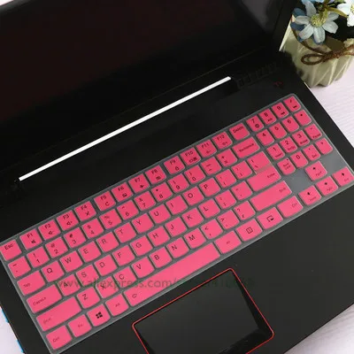 Pink Силиконовая клавиатура защитная оболочка покрытие для lenovo Легион R720 R730 Y520 Y720 Y7000 Y7000P Y540 Y9000K 15,6 ''/Y730 Y740 17,3'' - Цвет: Pink