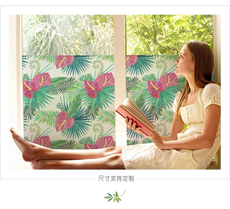 Индивидуальная матовая стеклянная пленка в европейском стиле самоклеящиеся