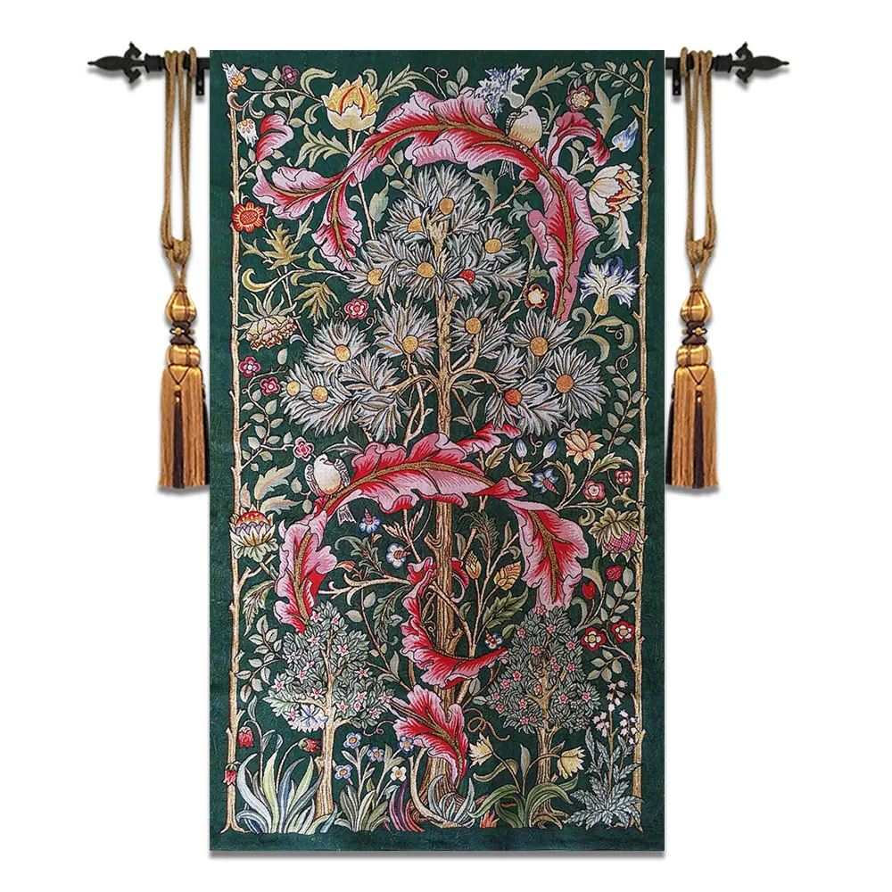 

Belgium decorative wall hanging tapestry wedding gifts William Morris "Tree of Life" painting artwork alternative creative work
