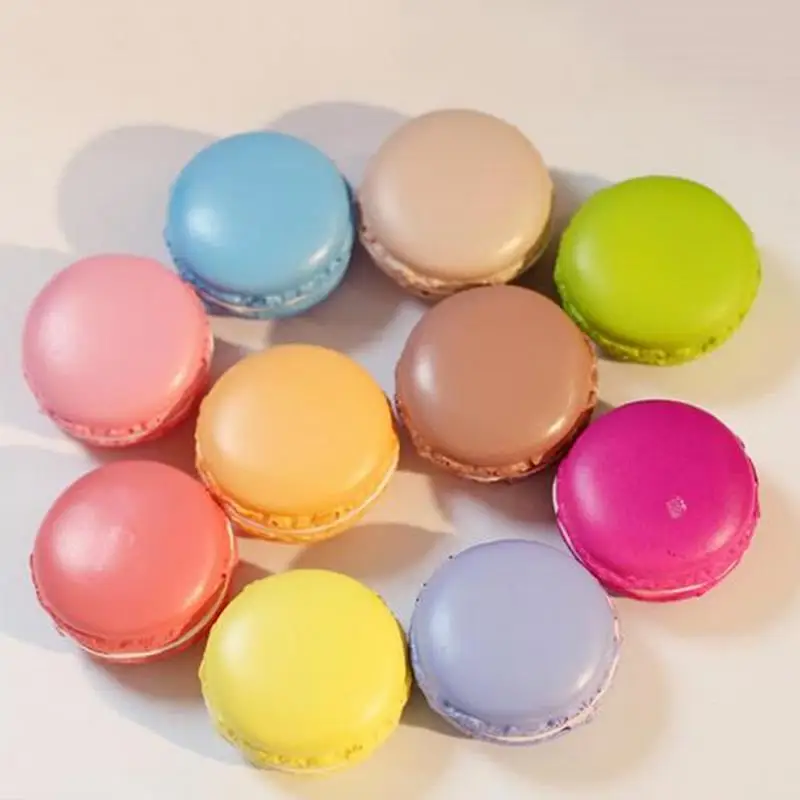 

5.5 cm* 2 cm 1Pc Color Random Kawaii Soft Dessert Macaron Charms Relieve Stress Toy High Quality