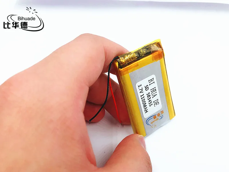 Перезаряжаемый литий-полимерный аккумулятор Li-Po 503455 503456 3 7 V 1100mAh для gps-трекер DVR MP4