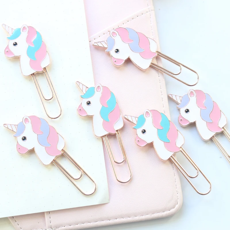 Domikee kawaii творческая в форме единорога металлическая школьная ученическая