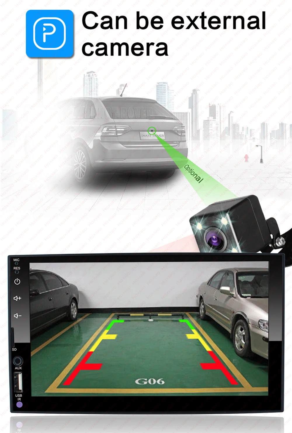 Carplay 2 din Автомобильный Радио мультимедийный плеер сенсорный экран Android Авто аудио стерео MP5 Bluetooth USB TF FM камера 2DIN