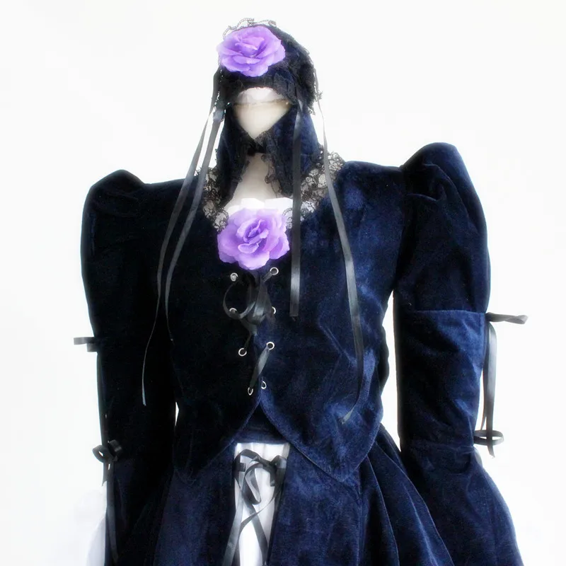 Suigintou cosplay costumes Japanese anime Rozen maiden clothing Masquerade/Mardi Gras/Carnival costumes|cosplay costume|halloween costumehalloween free shipping |