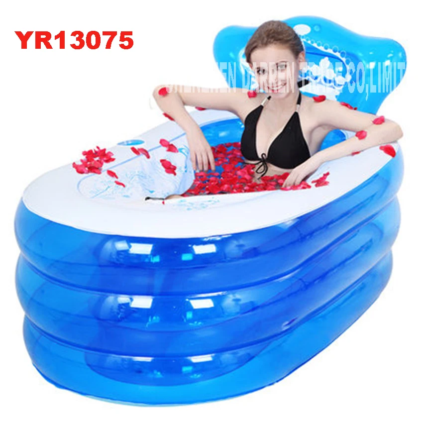 

YR13075 portable toilet bathtub for adults adult plastic inflatable bath tub inflatable collapsible inflavel SPA 130*75*70cm