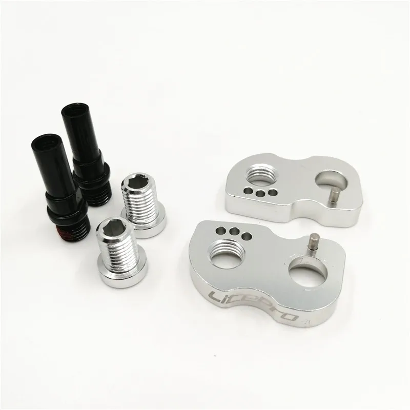 Silver 1Pair LITEPRO велосипед V Тормозной суппорт тормоза Расширение адаптер 406 451 14/16/18 дюймов складной велосипед тормоза расширение место тормозные модификации - Цвет: Silver 1Pair