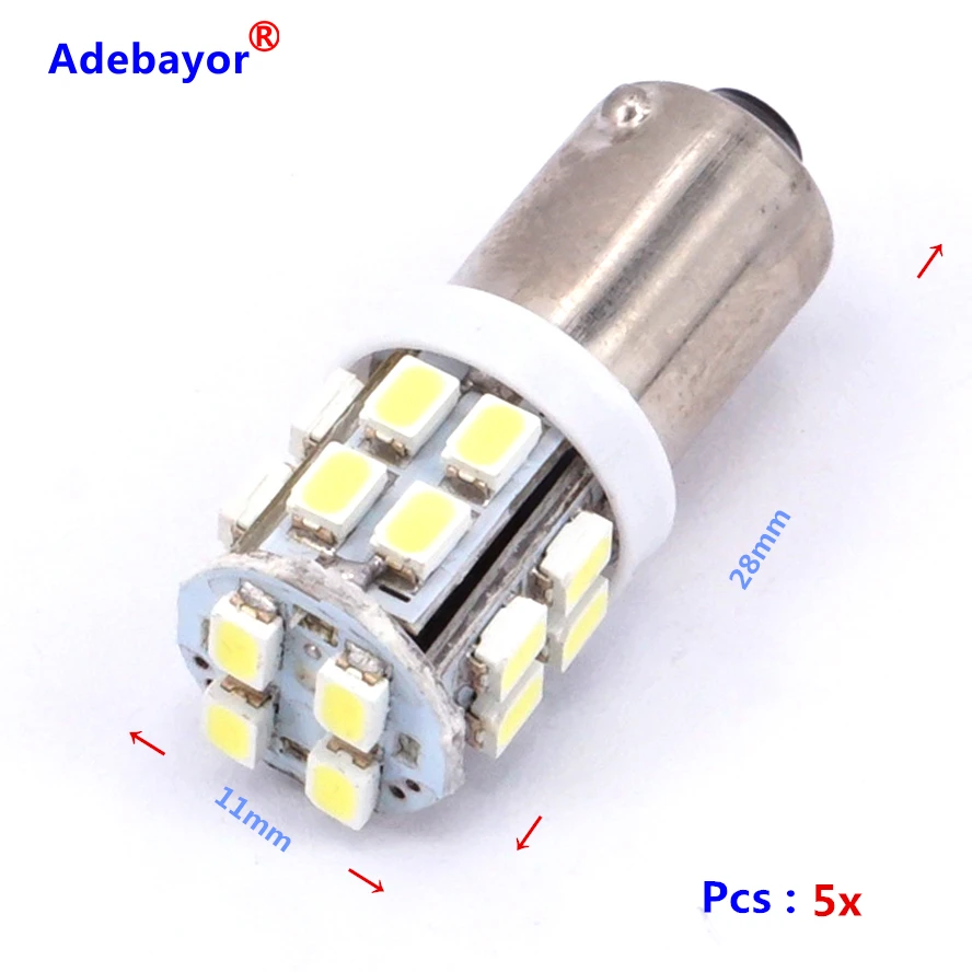 Бесплатная доставка! 10 шт. BA9S 20 SMD 1206 Супер яркий BA9 светодиодный светильник лампы