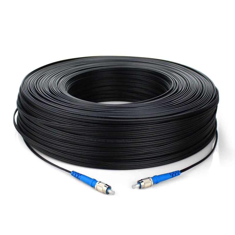100M FTTH Fiber Optic Drop Cable Patch Cord FC to FC Simplex SM FC FC 100 Meters Drop Cable Patch Cord