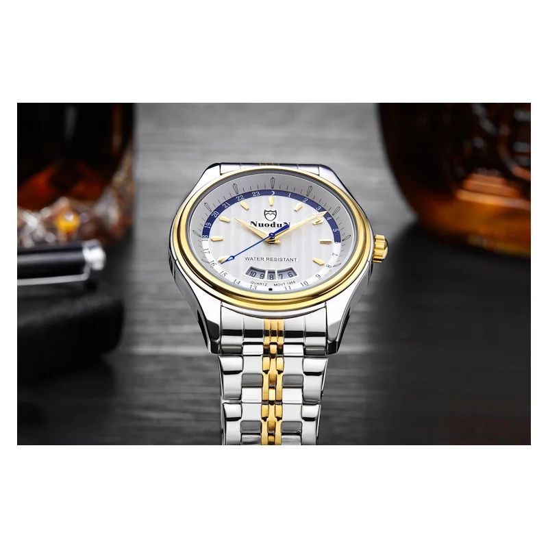 Часы наручные мужские кварцевые водонепроницаемые из стали с датой|male male|male brand
