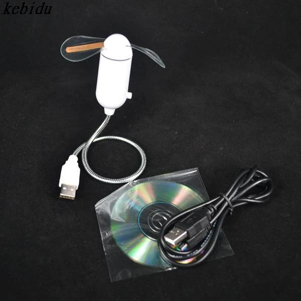 Kebidu популярный USB светодиодный вентилятор гаджет светильник гибкий кулер Сделай