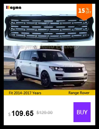 ABS передний бампер вентиляционное отверстие для Land Rover Range Rover- год Gloss черный цвет автомобиля спереди решетка воздухозаборника 1 пара