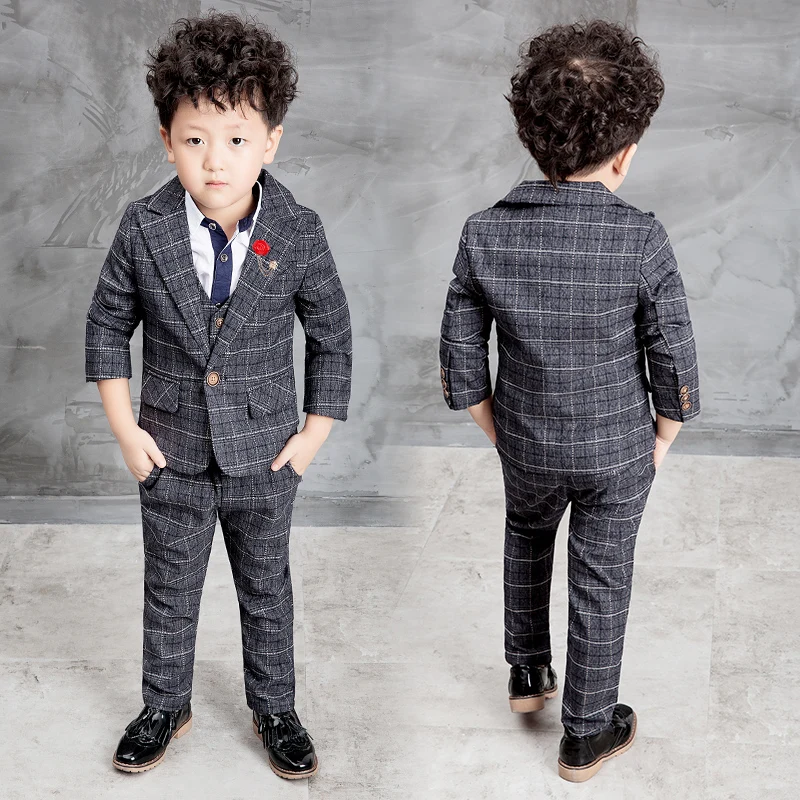 2016 Новый Детский костюм костюмы для маленьких мальчиков детский Блейзер деловой