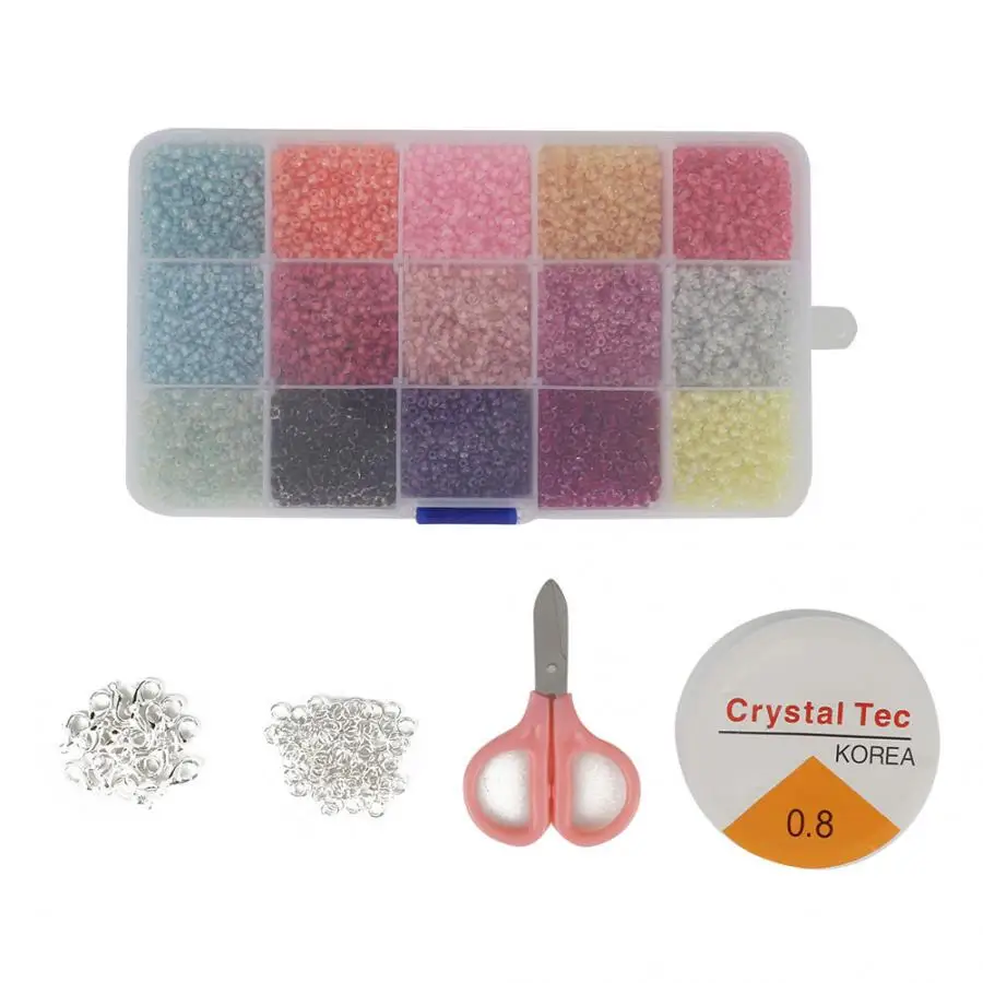 Профессиональный 15 сетки красочные Бисероплетение ремесла браслет ожерелье