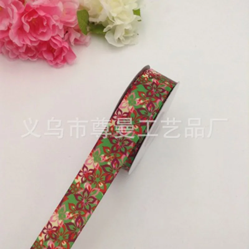 Webbing Ribbon DIY 2.5cm Wide Digital Printing Clothing Shoes Accessories Decoration Sublimation Whorl Flower Series | Дом и сад
