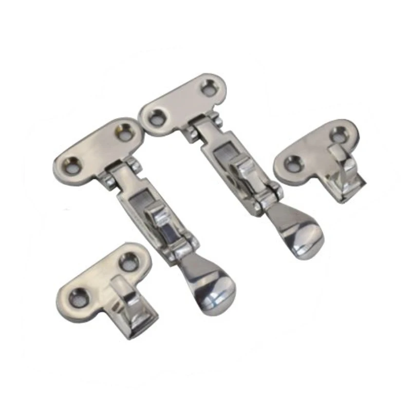 

2PCS S.S Boat Marine Locker Hatch Anti-Rattle Latch Fastener Clamp-4 3/8" Newly