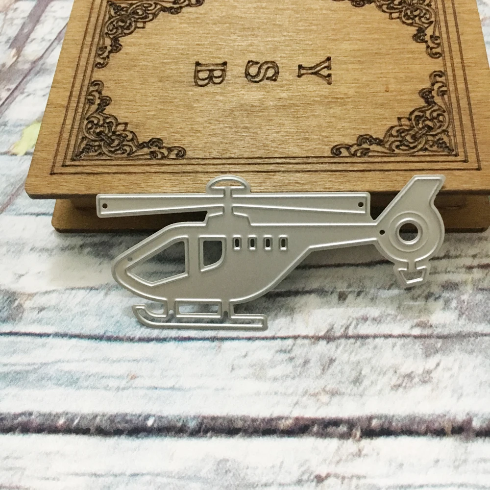 Новый Металлический Стальной трафарет для резки самолета DIY скрапбукинга альбом