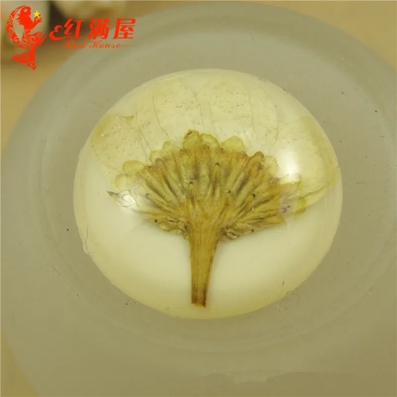 10pcs 25MM Real daisy dry flower resin cabochon round dried flatback floral scrapbooking jewelry making handmade | Украшения и