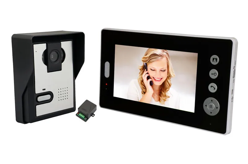 7Inch 2.4Ghz Wireless 1V4 Intercom Video Door Phone