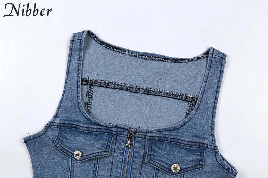 Nibber High street повседневные джинсовые укороченные топы для женщин camisole Летняя мода Панк Базовые Футболки без рукавов тонкие топы на бретелях mujer