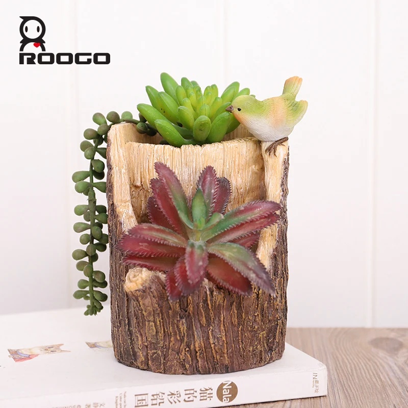 

Roogo Decoration FlowerPot Small Succulent Pot Vintage Europe Planters Garden Pots Home Decor indoor Room Balcony planter