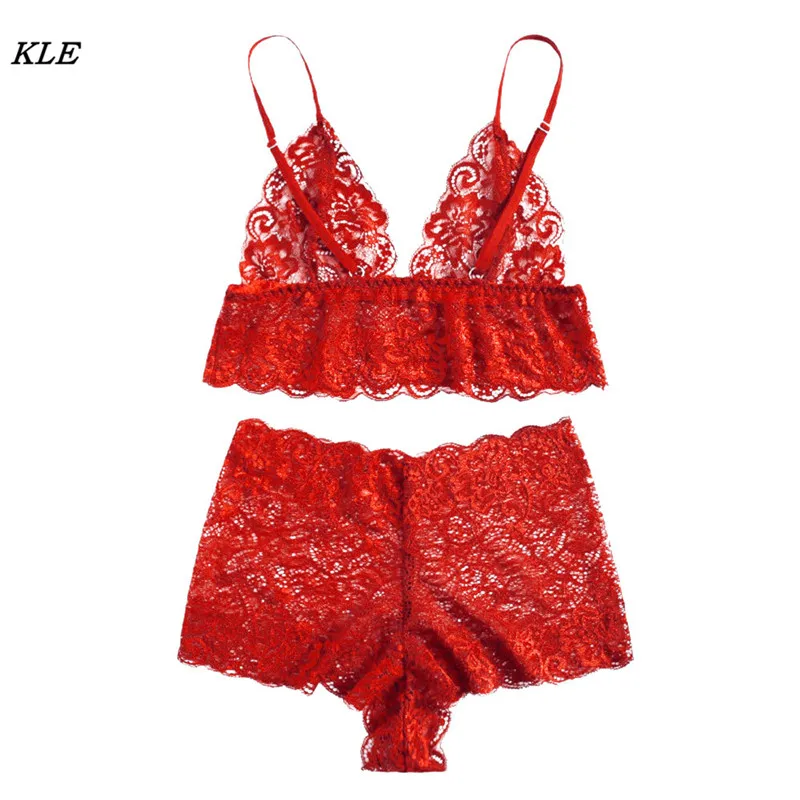 Красный Sunfree женский сексуальный комплект плюс размер ресницы кружева Babydoll сексуальный бюстгальтер, горячая Распродажа соблазнительный костюм Новая мода женское нижнее белье 3L45 - Цвет: Красный