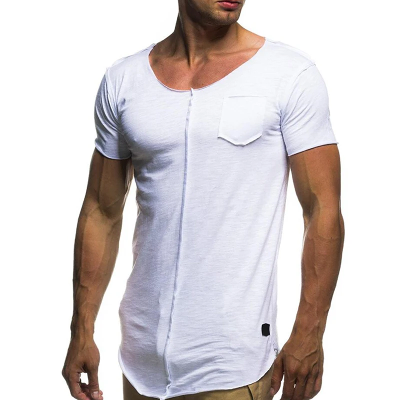 Patchwork Casual Men T-Shirt Hip Hop Color Fashion Men's Oversize O-Neck T shirt Short Sleeve Rough Selvedge shi | Мужская одежда