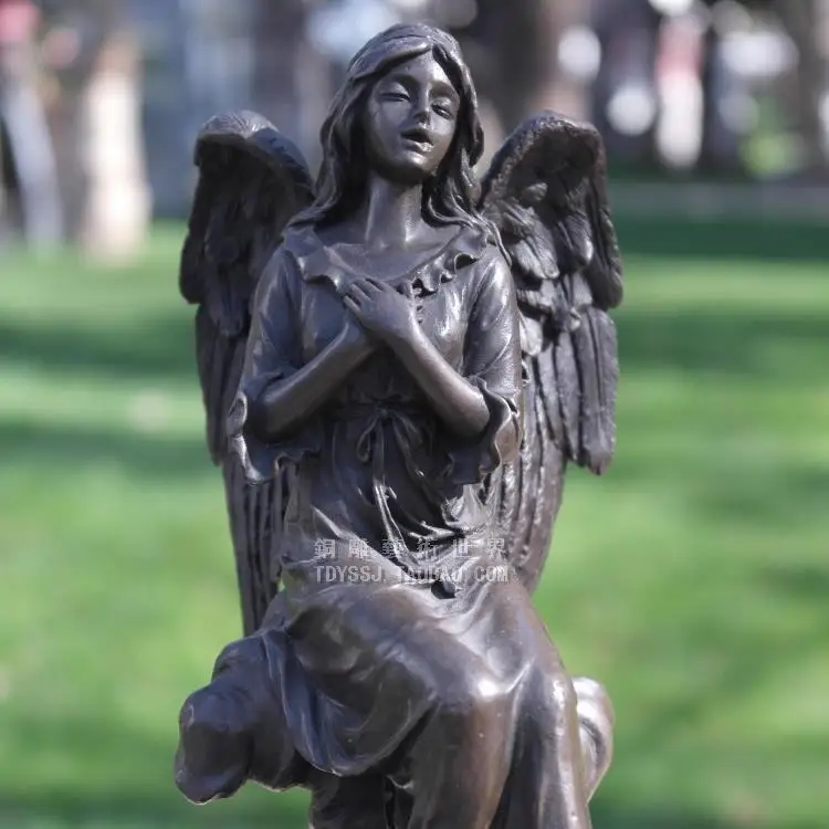 Ангел благословит медные скульптуры изделия ремесла скульптура украшения с