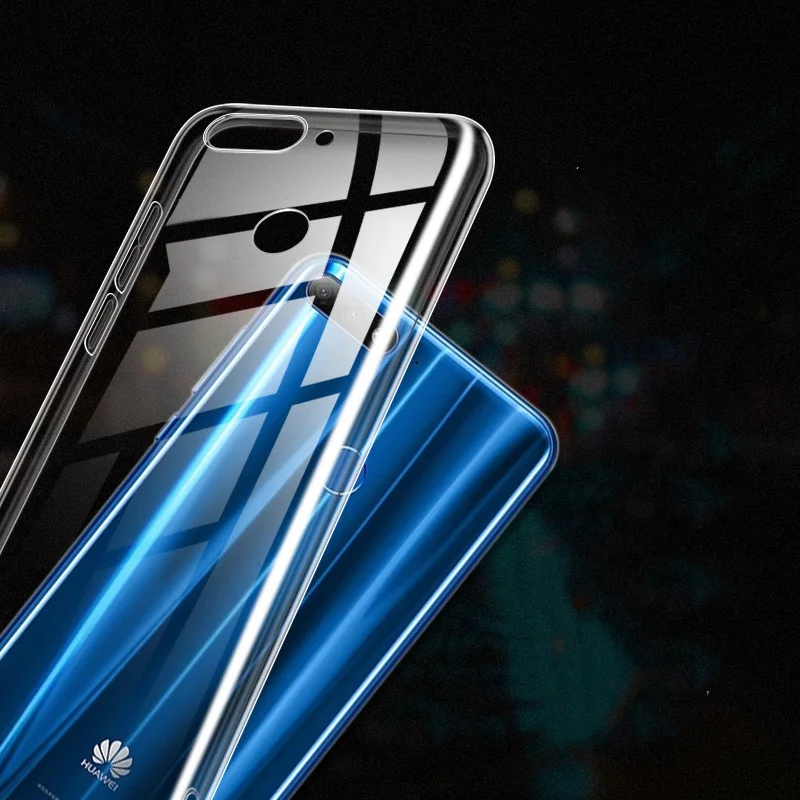 Мягкий чехол для Huawei P20 P30 Mate 10 20 20X Honor 9 V10 V20 Play Lite Pro P Smart Enjoy 9S Y7 2019 прозрачный тонкий