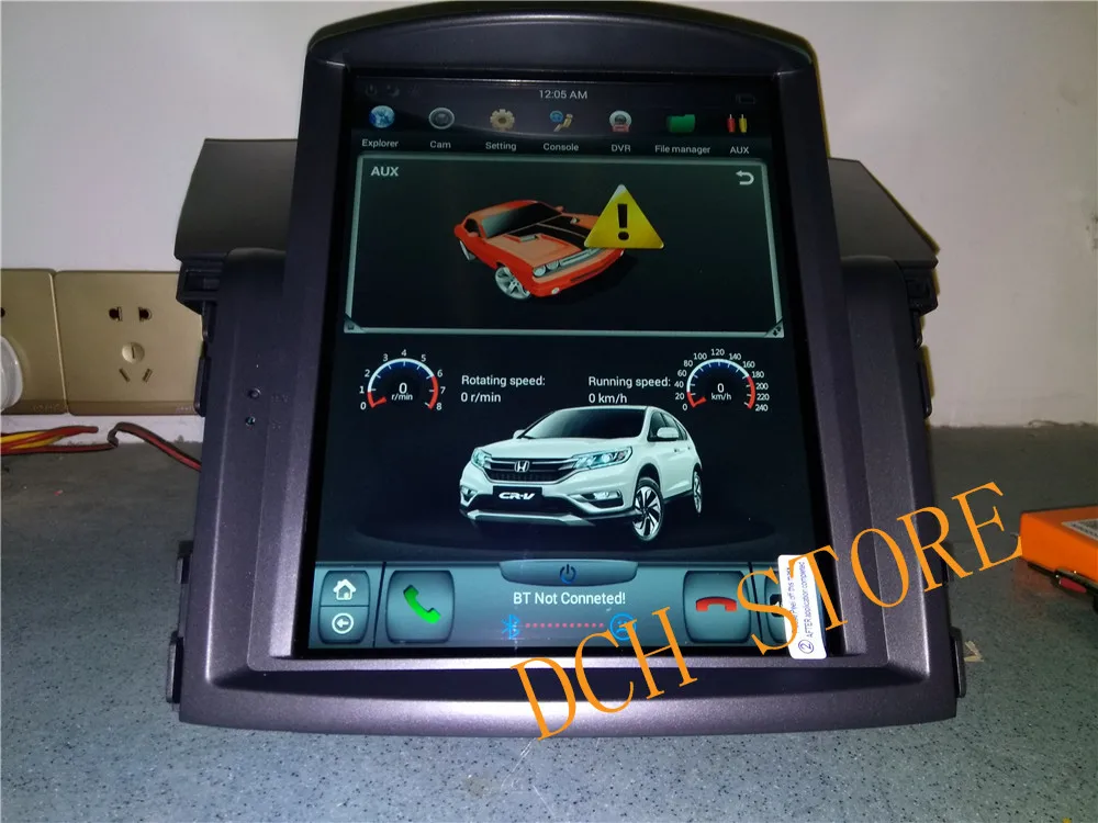 10,4 ''Tesla стиль Android 8,1 Автомобильная dvd-навигационная система плеер для honda CRV C-R-V 2012- px6 carplay Радио Стерео ips медиа
